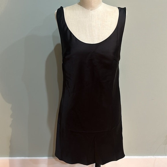 ASOS black womens satin mini dress - Picture 2 of 7